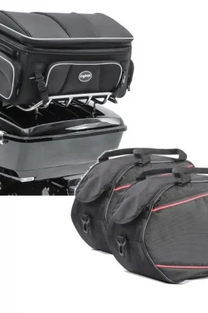 Meest Verkocht Set: Achtertas compatibel met Honda Gold Wing 1800 / 1500 Craftride TT1 voor topkoffer bagagerek 73Ltr + Koffer binnentassen 2x20L compatibel met Honda Gold Wing 1800 / 1500