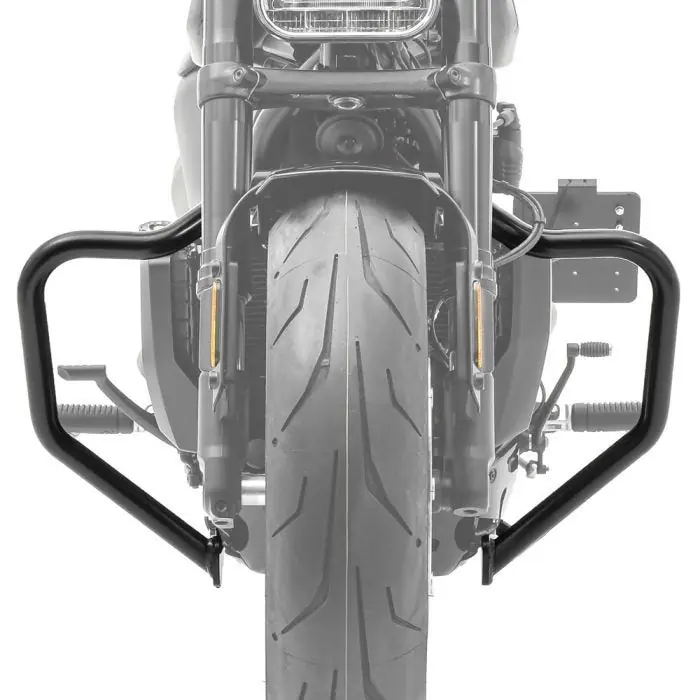 Valbeugel Mustache geschikt compatibel met Harley Davidson Sportster S 1250 21-25 Crashbar Craftride RV4 Authentiek