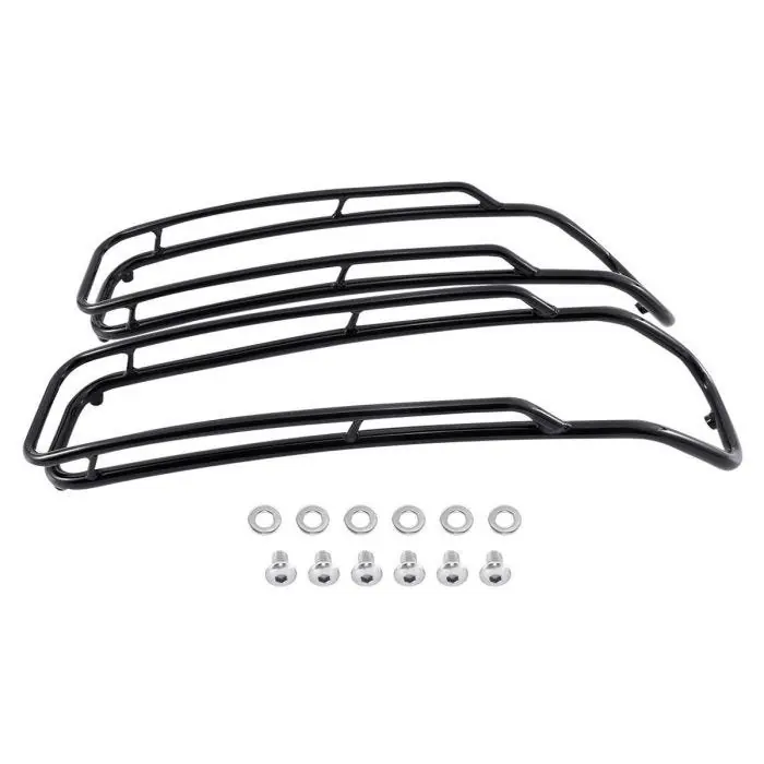 Gratis Retour Kofferdeksel rail passend voor Harley Davidson Touring 14-25 zadeltasdekselrail Craftride SR7 zwart