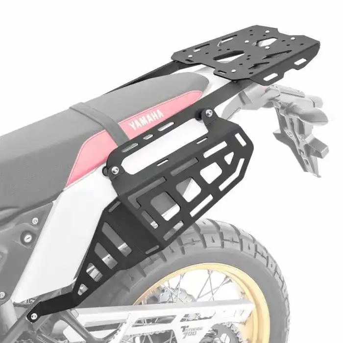 Set Bagagerek + Zijdrager voor Yamaha Tenere 700 / Rally 19-25 Bagagedrager Bagtecs ST7C Snelle Levering