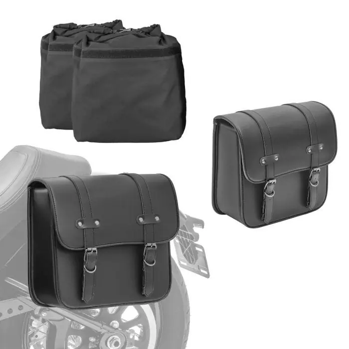 Trendy Set 2x Zadeltas met Binnenzak voor cruisers zijtas Craftride RNO