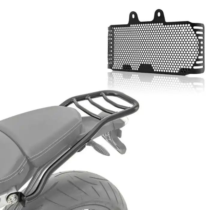 Bagagerek + radiatorhoes compatibel met BMW R NineT 17-23 KG1 radiatorrooster Voordeelprijs