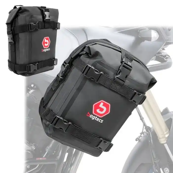 Valbeugel tas paar compatibel met Honda Africa Twin 1100 / CRF 1000 L Bagtecs K4 2x10L Beste Prijs