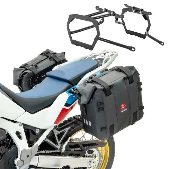 Koop Vandaag Zadeltassen + kofferrek compatibel met Suzuki V-Strom 800 / DE 23-25 zijtassen Bagtecs XA32