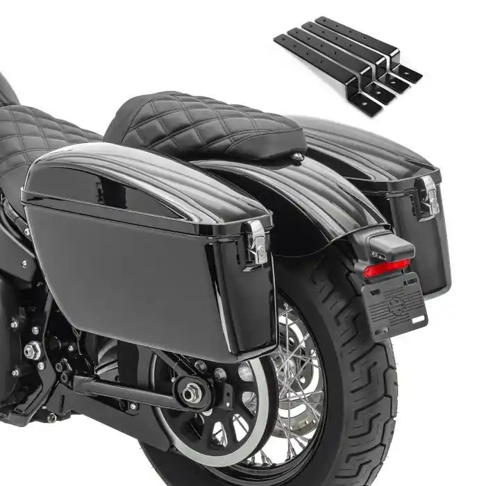 Hoge Kwaliteit Harde zadeltassen geschikt voor custombike Craftride Dallas 23Ltr incl. Bevestigingsset CB34718