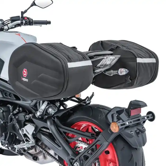 Zadeltassen compatibel met BMW S 1000 R / RR Bagtecs RF3 Paar 30-40Ltr zwart Nieuw