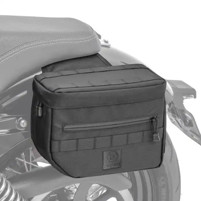 Zadeltassen Club Style voor Harley Davidson Sportster 883 R Roadster 02-15 Ballistic Nylon Craftride DC1 zwart Budget
