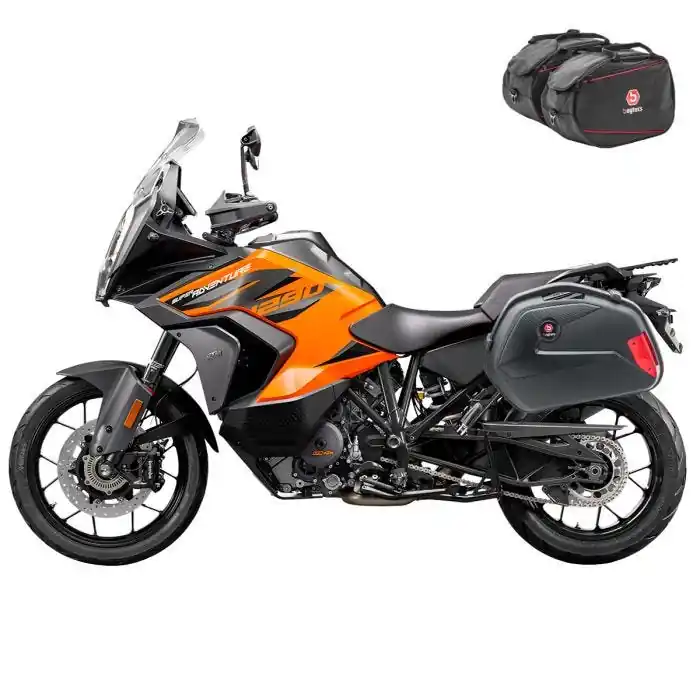 Set koffers SC22 + binnenzakken voor KTM 1290 Super Adventure R / S 21-24 Koffers Bagtecs DPLS Betaalbaar
