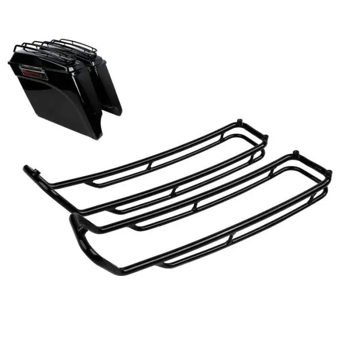 Beperkte Voorraad Zadeltassen Lid Rail passend voor Harley Davidson Touring 93-13 Craftride zwart