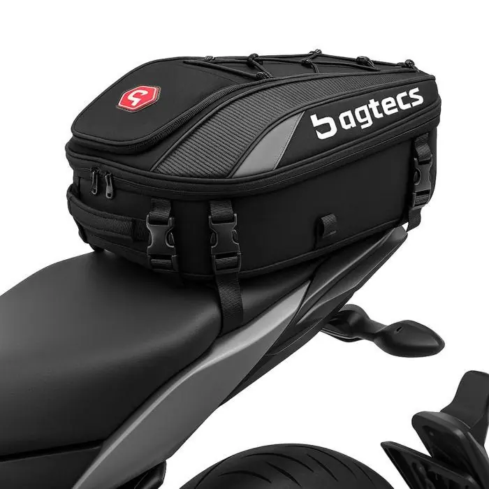 Buddyseat tas compatibel met BMW R 1200 R / RS / GS Achtertas Bagtecs X30 20-30Ltr Topkwaliteit
