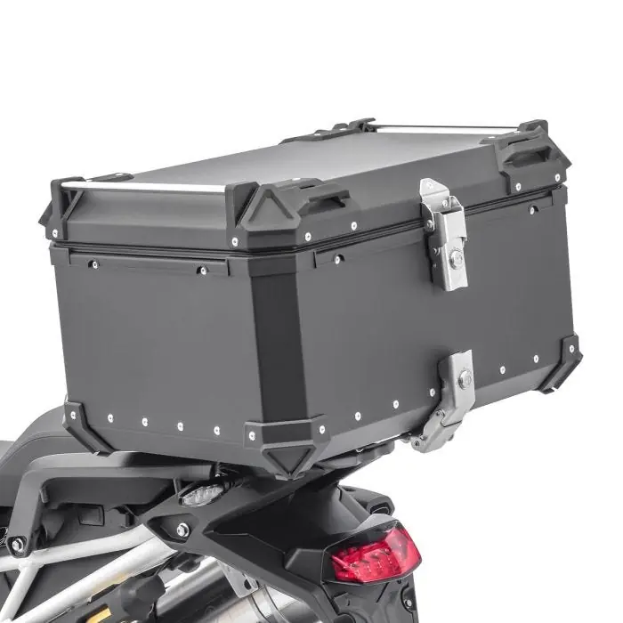 Handgemaakt Motorfiets topkoffer compatibel met BMW R 1150 R / RS aluminium Bagtecs XB65 zwart