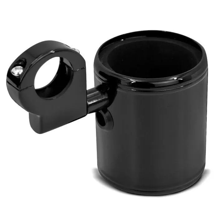 Costum cup holder bekerhouder compatibel met Indian Chieftain Dark Horse bidonhouder Craftride zwart Finale Uitverkoop