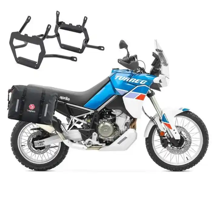 Zadeltassen + Kofferrek voor Aprilia Tuareg 660 / Rally 22-25 Koffers Bagtecs WP8S-NW Bestseller