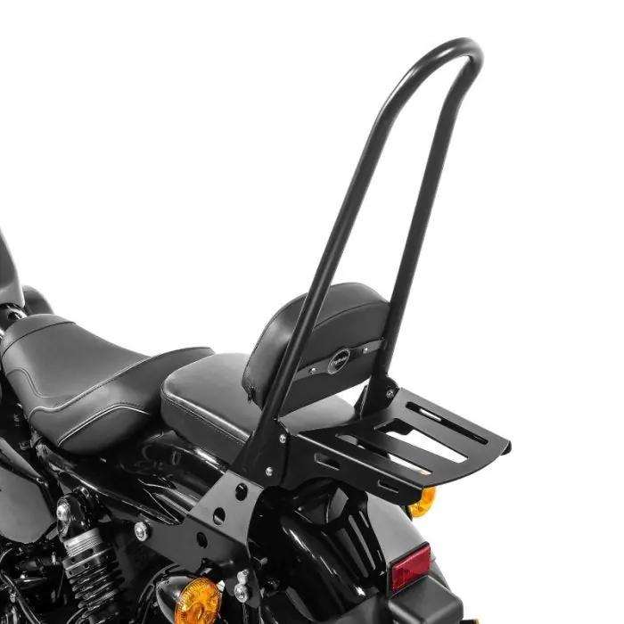Sissy Bar Det. met Bagagerek CSXL passend voor Harley Davidson Sportster 883 Superlow 11-20 zwart Craftride Fabrieksprijs