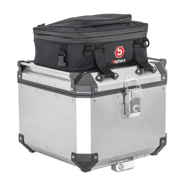 Aluminium Top Koffer Tas compatibel met BMW F 850 / GS Adventure 18-23 Bagtecs BF1 Authentiek