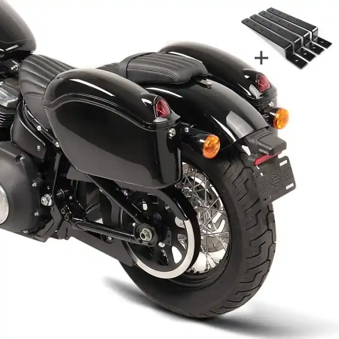 Harde Zadeltassen compatibel met Yamaha XV 1700 Road Star Warrior Craftride Nebraska 12Ltr Shop Nu