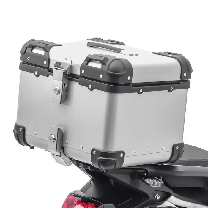 Motorfiets topkoffer compatibel met Honda VFR 1200 F / 800 F aluminium Bagtecs XS45 zilver Groothandel