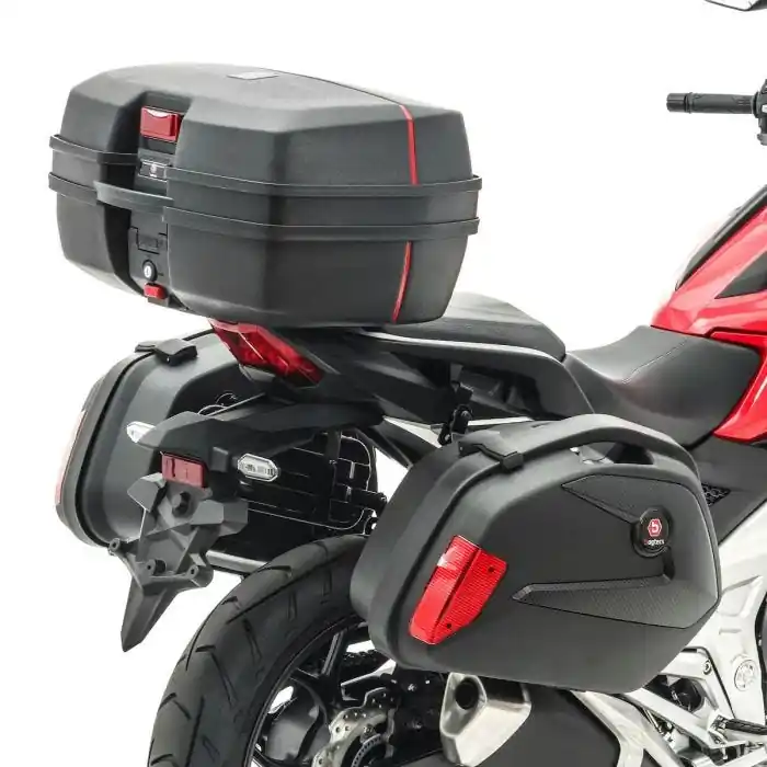 Beperkte Voorraad Set zijkoffers + topkoffer compatibel met Kawasaki Z 800 / e SCT8 Bagtecs zwart