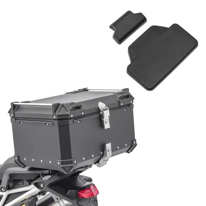 Origineel Set Motor aluminium topkoffer 85L + passagier rugkussen topcase geschikt voor Yamaha MT-09 Tracer 900 Bagtecs XB85 zwart