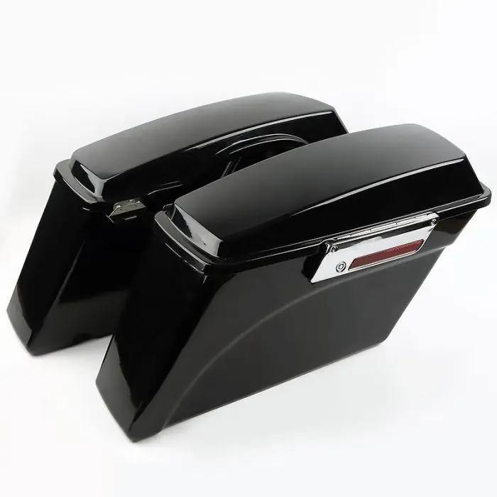 Budget Zijkoffers passend voor Harley Davidson Road Glide Custom (FLTRX) 10-13 zwart Craftride