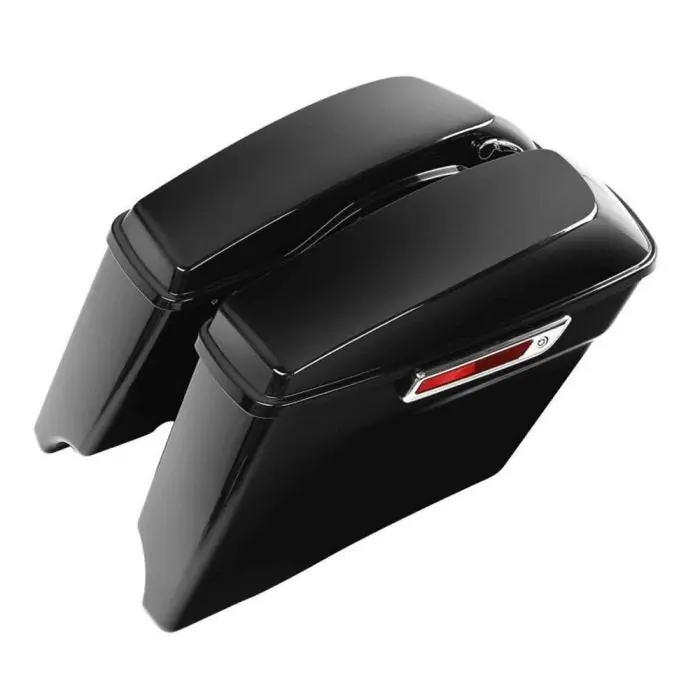 Koopje Zijkoffers passend voor Harley Davidson Electra Glide Ultra Limited 14-25 Craftride Stretched SC2 Zadeltassen zwart