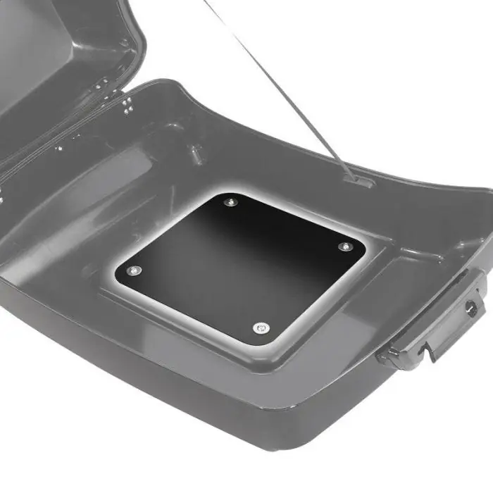 Betaalbaar Razor / Chopped topkoffer montageplaat geschikt voor geschikt compatibel met Harley Davidson Electra Glide Ultra Limited (FLHTK) 14-25 Craftride montageplaat zwart