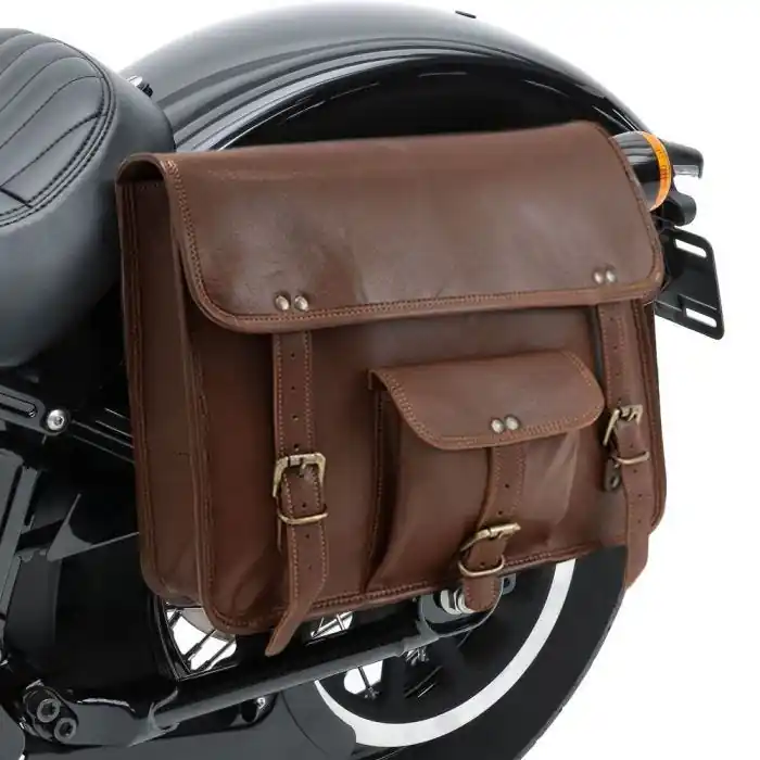 Zadeltas geschikt voor custombike Vintage tas Craftride SV7 bruin CB31025 Fabrieksprijs