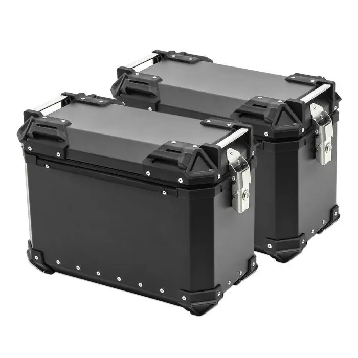 Set zijkoffers aluminium compatibel met BMW R 1200 GS / Adventure koffers Bagtecs XW30 zwart Korting