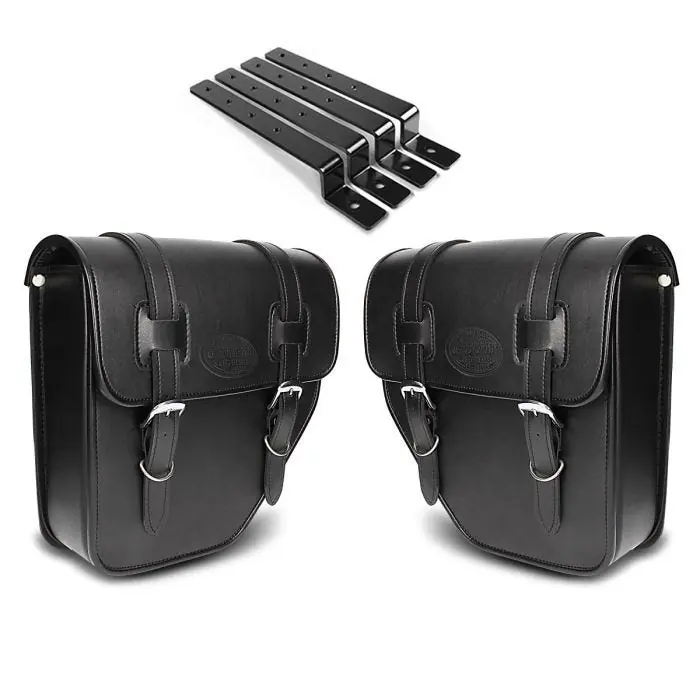 Set 2x Zadeltas + houder geschikt voor custombike Muscle Craftride TXP CB35922 Speciale Aanbieding