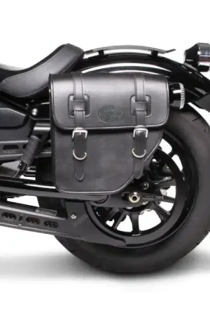 Aanbieding Zadeltas compatibel met Triumph Thunderbird Nightstorm Texas Craftride 10Ltr links in zwart