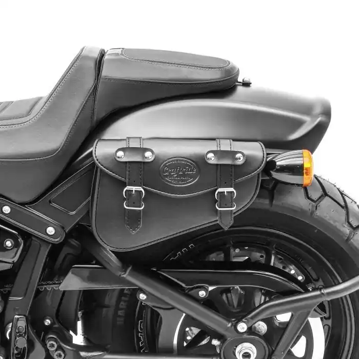 Geld-Terug-Garantie Zadeltas geschikt voor custombike Craftride Arizona 3Ltr links in zwart CB32317