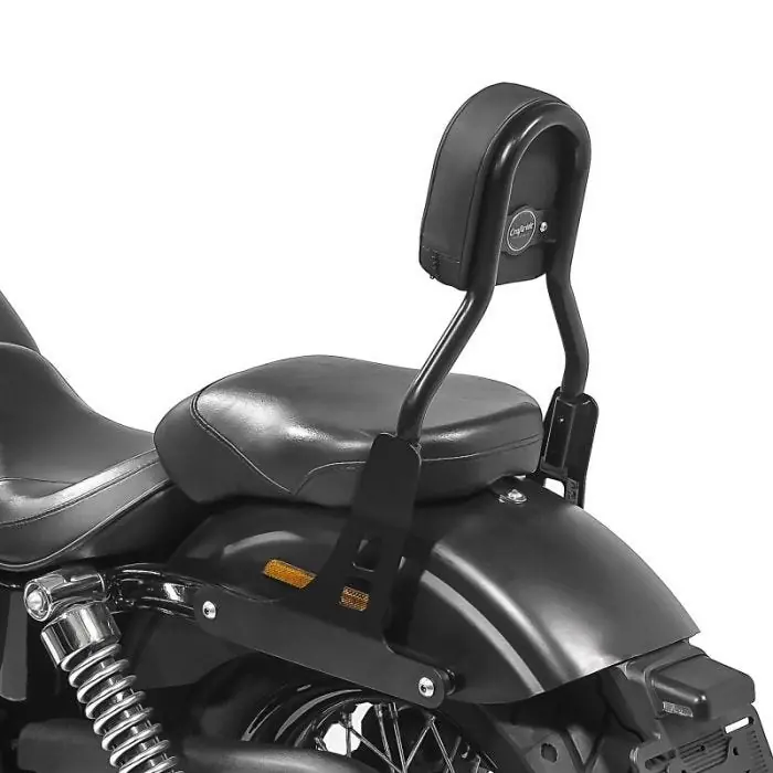 Korting Sissybar CL Fix passend voor Harley Davidson Dyna Street Bob 09-17 zwart Craftride