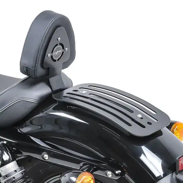 Set Rijder rugleuning en Bagagerek passend voor Harley Davidson Sportster 883 Custom 04-10 Craftride Sissy Bar Garantie Inbegrepen