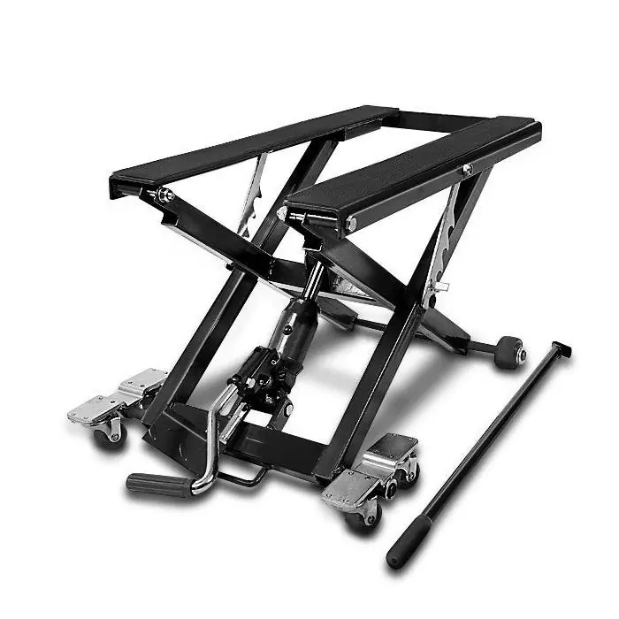 Motorfiets Motorlift Hydraulisch ConStands Mid-lift XL Schaarlift Hefbrug 500kg in zwart Finale Uitverkoop