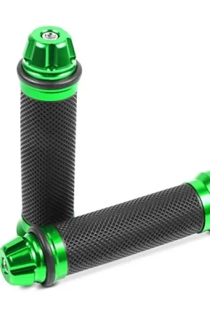 Motorfiets Handvatten Zaddox 2X 22mm groen Garantie Inbegrepen