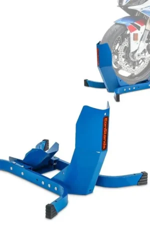 Motor inrijklem ConStands Easy-Plus Paddockstand Voorwiel tot 21 Inch blauw Snelle Levering
