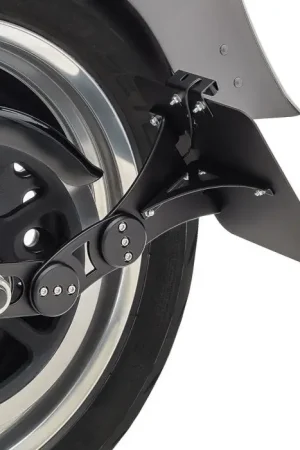 Kentekenplaathouder zijdelings passend voor Harley Davidson Softail 08-17 zwart Origineel