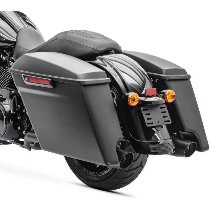 Zijkoffers Stretched passend voor Harley Davidson Road King Classic (FLHRC / I) 14-19 zwart matt Craftride Voordeelprijs