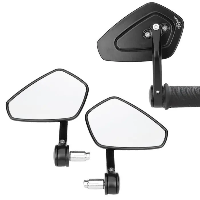Spiegels ECE passend voor Triumph Tiger Sport Thruxton 1200 / R Craftride LS6 zwart Goedkoop
