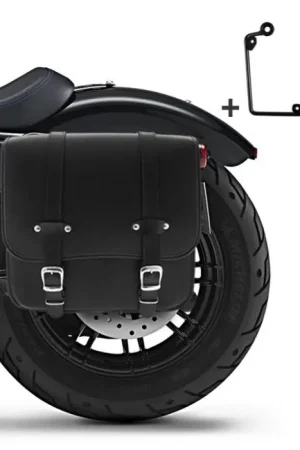 Authentiek Zadeltas + houder geschikt compatibel met chopper / custombikes 883 Superlow 11-15 links 17l Craftride