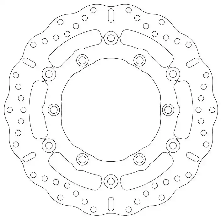 Veilige Betaling EBC Zwevende Remschijf Wave MD822XC