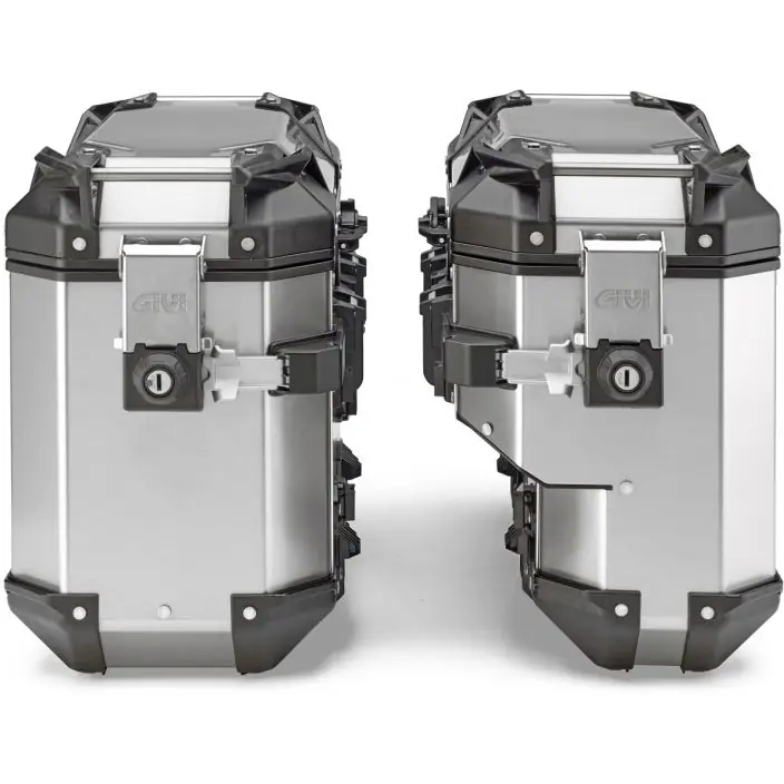 GIVI Zijkofferset Outback Evo Aluminium 37L + 33L Exclusieve Aanbieding