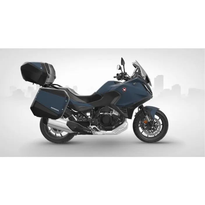 Superprijs Honda 50L Topkoffer Mat Jeans Blue Metallic Met Rugsteun