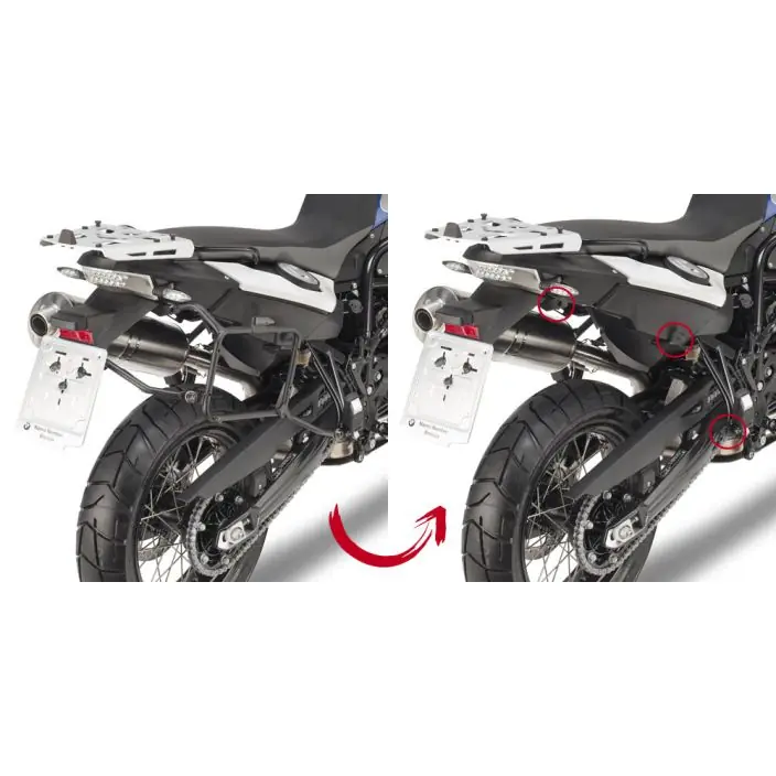 Luxe GIVI PLR5103 Zijkofferrek Monokey Rapid Release BMW F 650/700/800 GS (08-17)