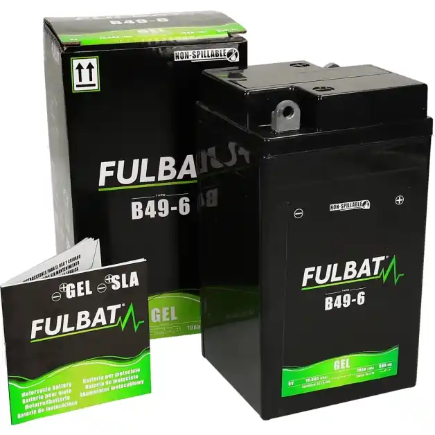 In De Mode Fulbat - AccuB49-6 6V 10Ah (o.a BMW R25, R69,AWO Touren, Sport, DKW, EMW)