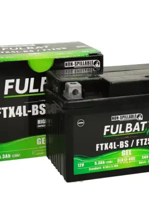 Direct Beschikbaar Fulbat - AccuFTX4L / FTZ5S Gel SLA 12V 5Ah onderhoudsvrij (o.a Yamaha Aerox, Peugeot Vivacity 2 takt)