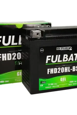 Handgemaakt Fulbat - AccuYHD20HL-BS Gel SLA 12V 20Ah onderhoudsvrij (o.a Harley Davidson)