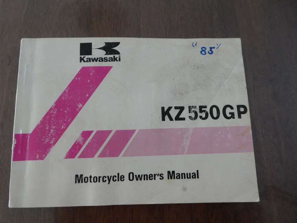 Instructieboekje Kawasaki KZ550GP Populair