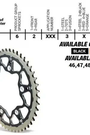 MOTO MASTER - REAR FUSION 46T - Sprockets - 420 Laatste Kans