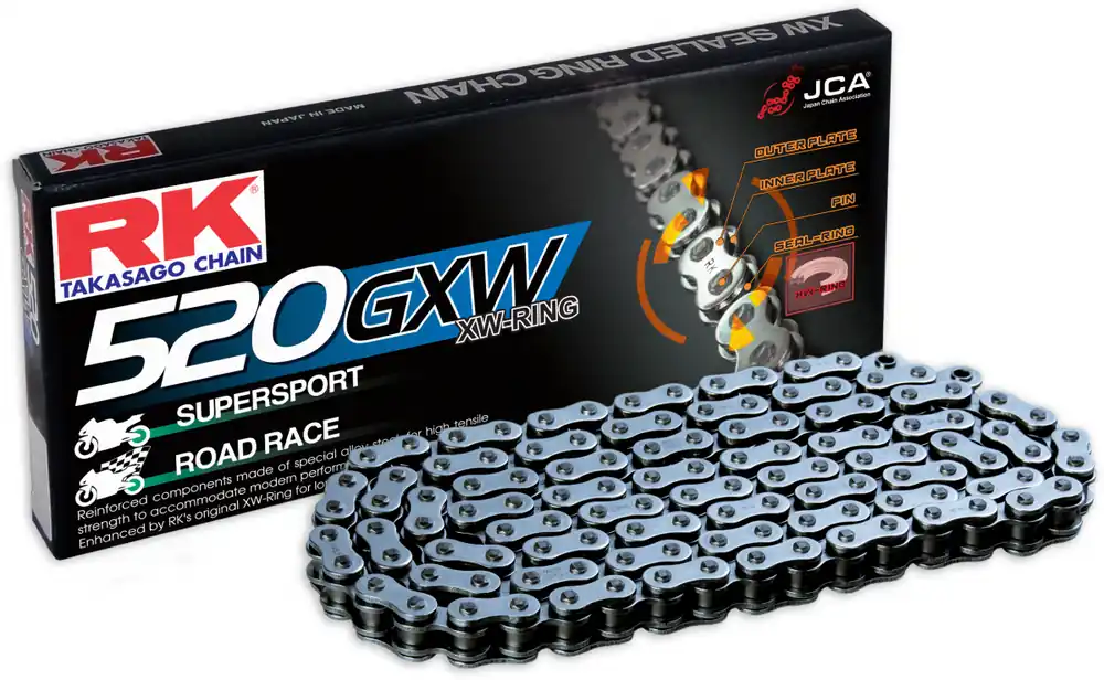 Veilige Betaling RK - 520ZXW - Chain Kits - 98 CLF RIVET & SPROCKETS